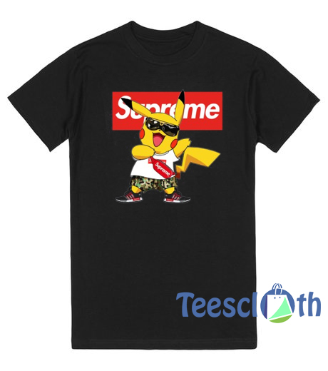 Pikachu Supreme Pokemon T Shirt For Men Women And Youth