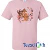Cat Floral T Shirt