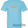Golf Font T Shirt