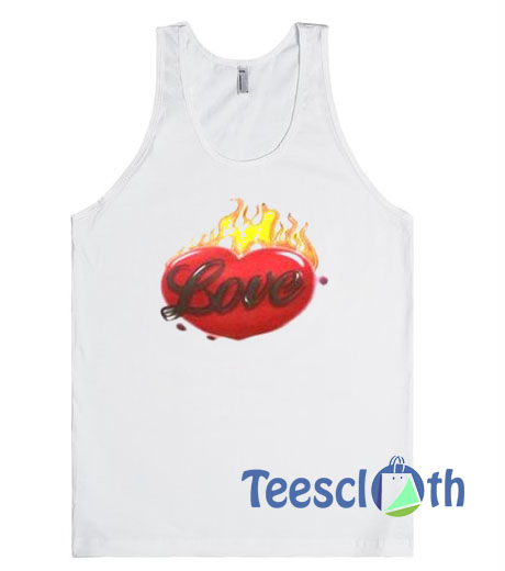 Heart In Flame Tank Top