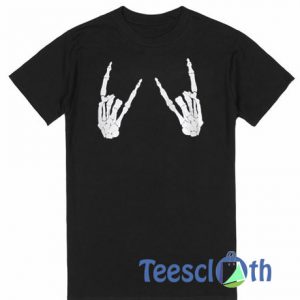 Metal Skeleton Hands T Shirt