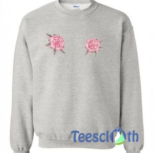 Rose Floral Grey Sweatshirt