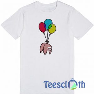 Sloth Tied To Balloon T Shirt