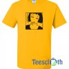 Smoking Girl Yellow T Shirt