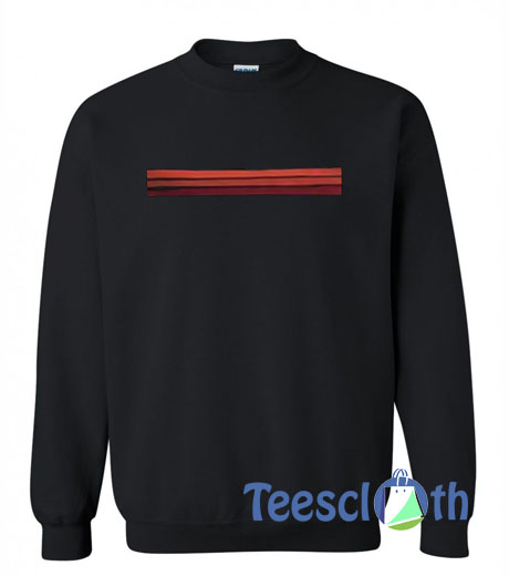 Stripe Color Black Sweatshirt