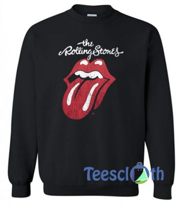 The Rolling Stones Black Sweatshirt Unisex Adult Size S to 3XL