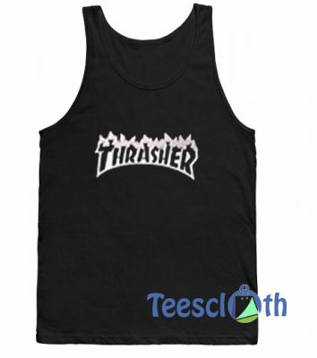 Thrasher Logo Tank Top Men And Women Size S to 3XL