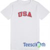 USA Font T Shirt