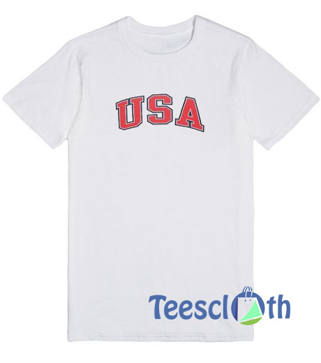 USA Font T Shirt