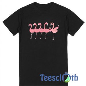 Wine And Flamingo T Shirt