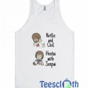 Anime Netflix And Chill Tank Top