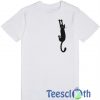Black Cat Hanging T Shirt
