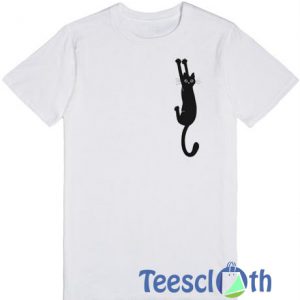Black Cat Hanging T Shirt