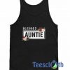 Blessed Auntie Flower Tank Top