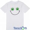 Marijuana Weed Smiley T Shirt