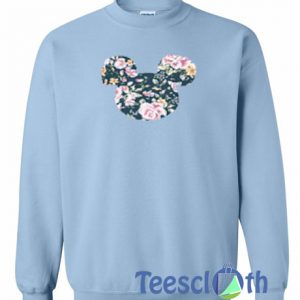 Mickey Mouse Flower Sweatshirt