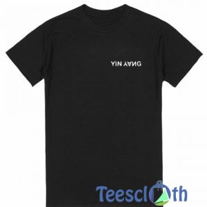 Yin Yang Font T Shirt