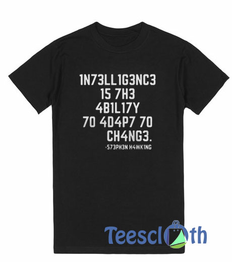 1N73LL1G3NC3 Font T Shirt