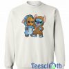 Baby Groot And Stitch Sweatshirt