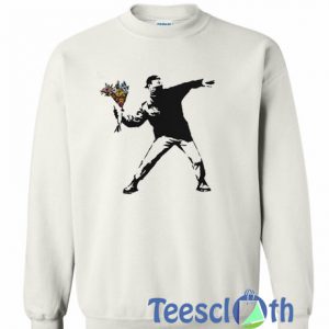 Banksy Flower Thrower Sweatshirt