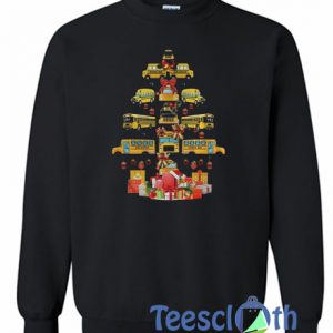 School Bus Christmas Tree Sweatshirt