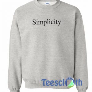 Simplicity Font Sweatshirt