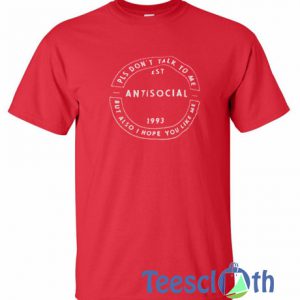 Antisocial Graphic T Shirt