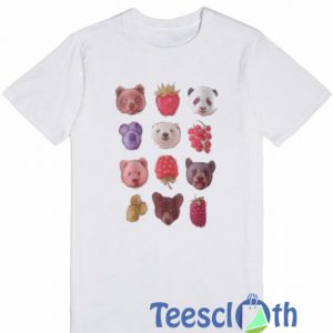 Bear And Fruits Cute T Shirt