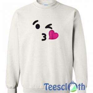 Blowing Kiss Emoji Sweatshirt