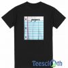 Paper Graphic T Shirt