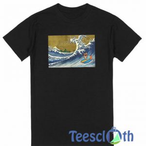 Surfing Corgi T Shirt
