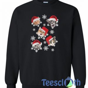 Christmas Snow Cat Sweatshirt