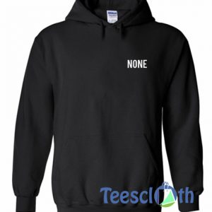 None Font Hoodie