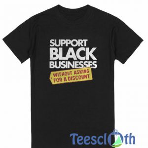 Support Black T Shirt