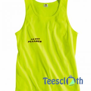 As She Pleases Logo Tank Top
