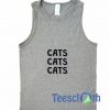 Cats Font Tank Top