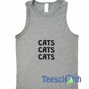 Cats Font Tank Top