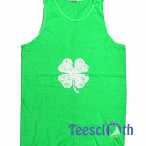 Distressed Four Green Tank Top