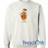 Fred Flintstone White Sweatshirt