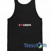 I Love Chips Graphic Tank Top