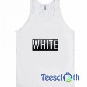 White Logo Tank Top