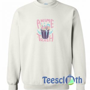 Anime Trash White Sweatshirt