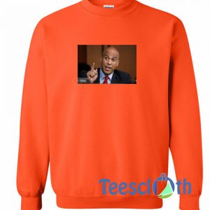 Cory Booker Orange Sweatshirt