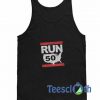 Run 50 Logo Tank Top
