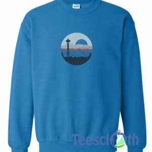Seattle Cityscape Blue Sweatshirt