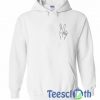 Self Embroidered White Hoodie