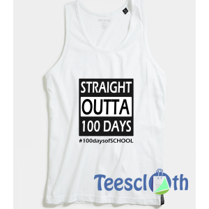 100 days of school Straight Tank Top Men And Women Size S to 3XL