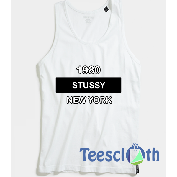 1980 Stussy New York Tank Top Men And Women Size S to 3XL