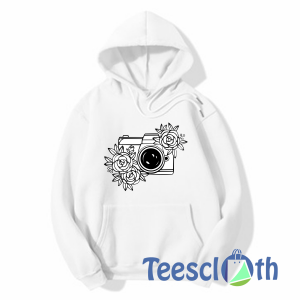 Rose Flower Camera Hoodie Unisex Adult Size S to 3XL