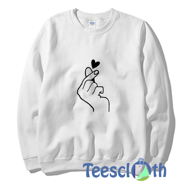 Flicking Heart Sweatshirt Unisex Adult Size S to 3XL